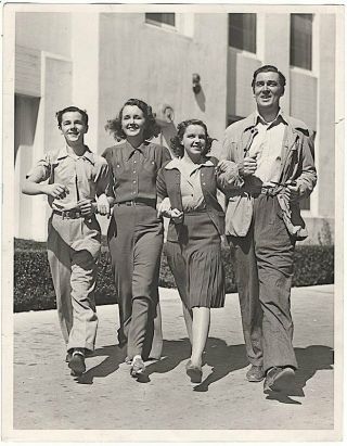 1938 Movie Publicity Photo Listen Darling Mary Aster Judy Garland Walter Pidgeon