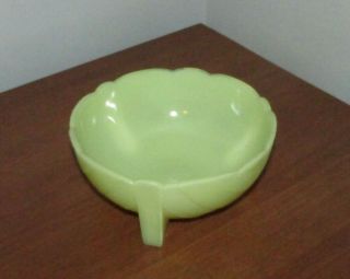 Vintage Three Footed Green Art Deco Bowl