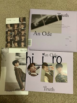 Seventeen 3rd Album An Ode - Truth Ver (hoshi)