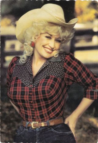 Dolly Parton Country Music Singer /movie Star/actress Glamour 1980s Postcard