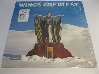 Beatles Paul Mccartney - Wings Greatest Album In Shrinkwrap Wposter - Rare Sticker