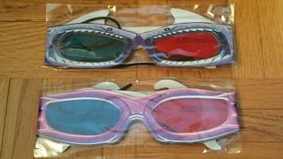 The Adventures Of Sharkboy And Lavagirl 3d Glasses Red & Blue Cardboard