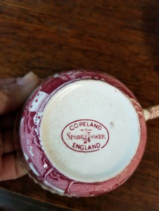 2 Vintage Copeland Spode ' s Tower (pink) Cup and Saucer (England) Set of 2 2