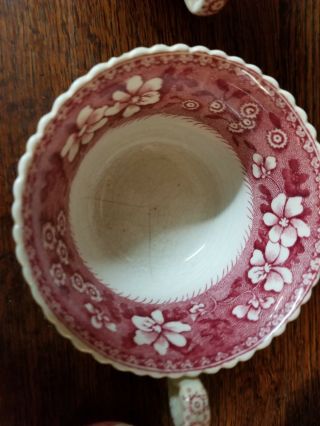 2 Vintage Copeland Spode ' s Tower (pink) Cup and Saucer (England) Set of 2 5
