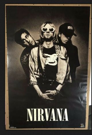 Nirvana 24x35 1993 Portrait Poster Funky Authentic Vintage Rare
