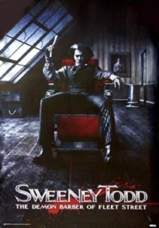 Sweeney Todd The Demon Barber Of Fleet Street Poster 24x36