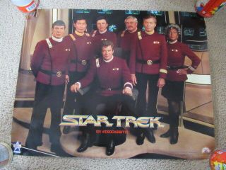Vintage 90s Star Trek The Cast Promo Video Mini Movie Poster 1991