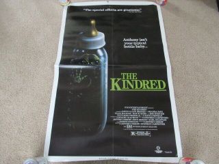 Vintage 80s The Kindred Promo Video Movie Poster Horror Rod Steiger 1987