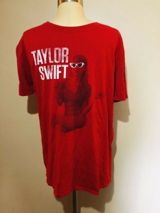 Taylor Swift - The Red Concert Tour 2013 T - Shirt Size L Rare Graphic