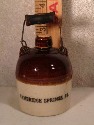 Redwing Western Stoneware Advertising Mini Jug Cambridge Springs Pa Pennsylvania