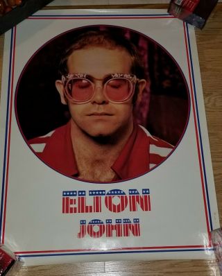 Vintage Elton John Poster