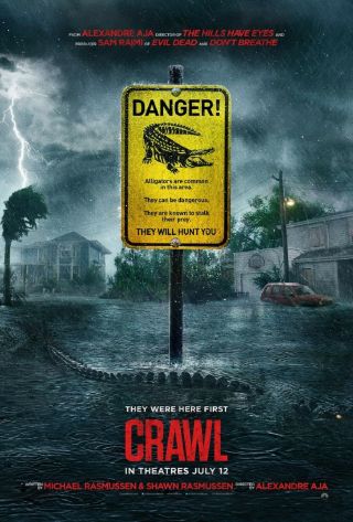 Crawl 27 X 40 2019 D/s Movie Poster - Kaya Scodelario & Barry Pepper