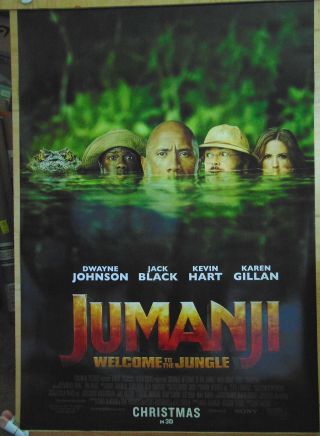 Jumanji: Welcome To The Jungle 27 X 40 2017 D/s Movie Poster D