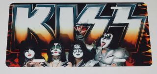 Kiss Band Alive 35 Pose Metal License Plate 2009 Gene Simmons Paul Eric Tommy