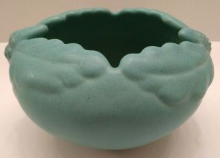 Vintage Van Briggle Pottery Acorn Bowl Blue Oak Leaf And Acorn Ceramic Vase
