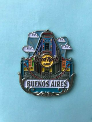 Hard Rock Cafe Buenos Aires Core City Icon Colorful Building Scene Pin