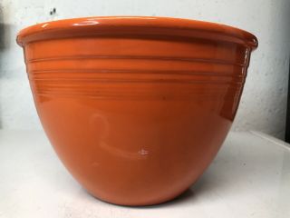 Vintage Fiestaware Mixing Bowl 5 Orange/ Red