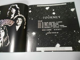 JOURNEY 1980 Japan Tour Program Brochure Pamphlet Book UDO Music Flyer 4