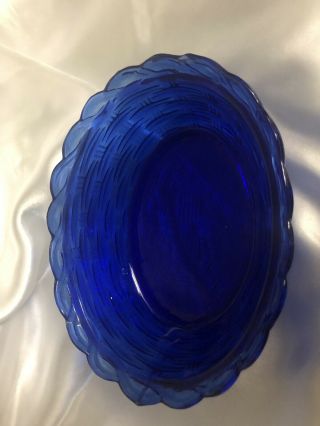 Vintage Glass Cobalt Blue Hen On Nest Candy Dish County Home Decor Easter (Heavy) 5