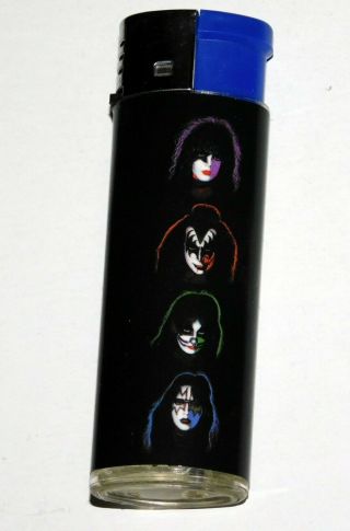 Kiss Band 1978 Solo Albums Lighter C&d Official 2002 Gene Ace Peter Paul