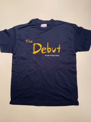 Final Clearance: " The Debut " Official Credits T - Shirt,  Adult Xl In Navy Blue