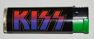 Kiss Band Alive 2 Logo Lighter C&d Official 2002 Gene Ace Peter Paul