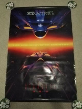 Star Trek Vi - The Undiscovered Country 1991 Teaser Poster 27 X 40