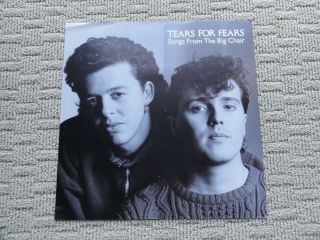 Tears For Fears - Songs From The Big Chair Rare Promo Poster 12 " X12 "