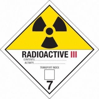 Back To The Future Plutonium Case Radioactive Labels X10 (stickers)