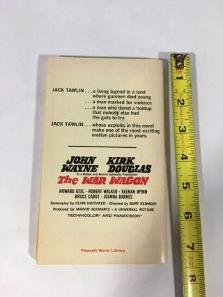 John Wayne The War Wagon Paperback book Kirk Douglas 2