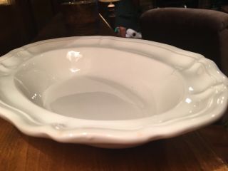 10 " Oval Vegetable Bowl Red Cliff Ironstone Heirloom