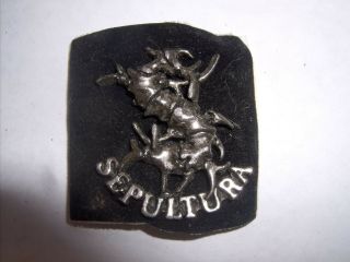 Sepultura - Tribals.  By Alchemy / Poker Rox Of England.  Pin / Badge.
