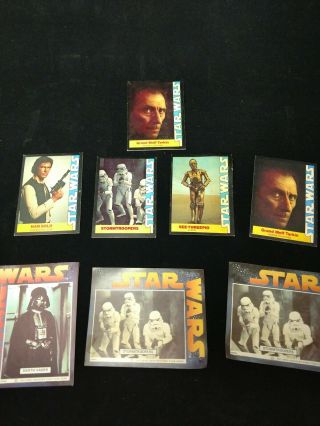 Vintage 1977 Star Wars Wonder Bread Trading Cards And Stickers