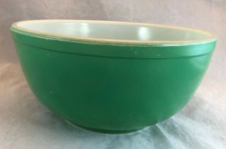 Vintage Pyrex Primary Green 403 Nesting Mixing Bowl - Circa 1940s