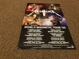(bebk49) Advert/poster 16x11 " Metallica : World Magnetic Tour 2009