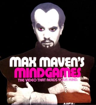 Vintage Movie/video Poster - - - - - Max Maven Mind Games