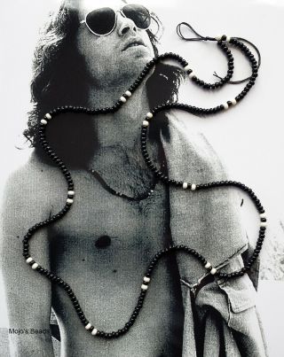 Jimbo Glass Leopard Jim Morrison The Doors 1967 Love Bead Necklace