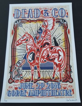 Dead & Company Poster 6 - 29 - 18 The Gorge,  George,  Wa.  John Mayer And Bob Weir
