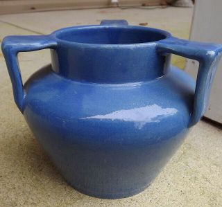 Bybee Pottery Blue Three Handled Pot - As Found