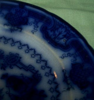 Antique Flow Blue Chinese Porcelain Plate T.  J.  & J.  Mayer 3