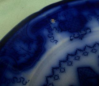 Antique Flow Blue Chinese Porcelain Plate T.  J.  & J.  Mayer 6