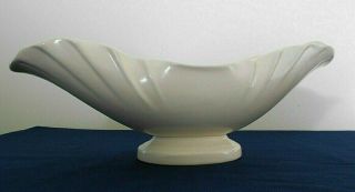 Vintage Weller Art Pottery Console Bowl,  Ivory Color