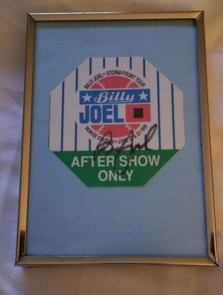 Billy Joel Storm Front Concert Yankee Stadium June 22 & 23 1990 After Show Pass