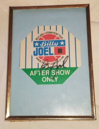 Billy Joel Storm Front Concert Yankee Stadium June 22 & 23 1990 After Show Pass 2