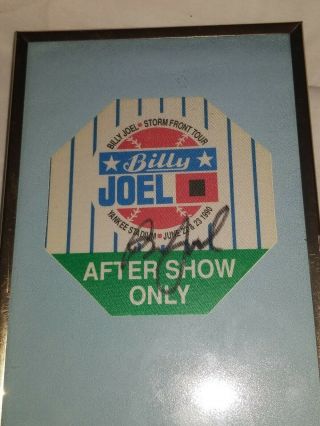 Billy Joel Storm Front Concert Yankee Stadium June 22 & 23 1990 After Show Pass 3