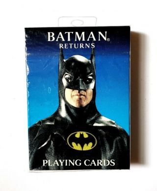 Vintage 1992 Batman Returns Movie Promo Playing Cards - Catwoman Penguin Set