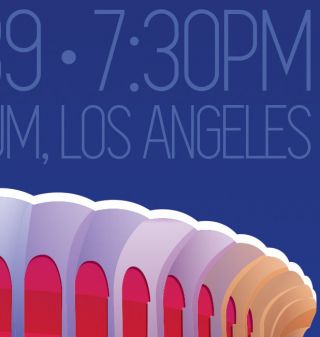 REM at the Los Angeles Forum Gig Concert Poster 3