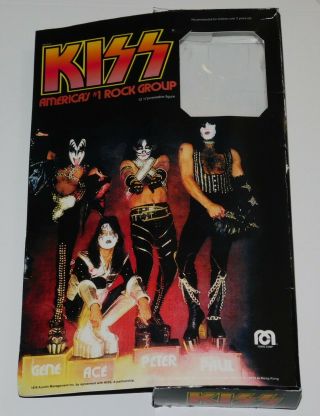 Kiss Band Custom Fan Made Empty Display Box For 1978 Mego Figure Doll
