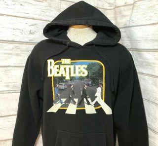 The Beatles Apple Corporation Official Merch Abby Road Hoodie Mens L Large Euc 2