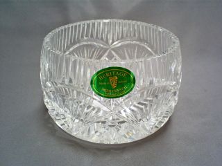 Heritage/irish Mouth Blown & Hand Cut Crystal 4 " Jordan Design Glass Bowl